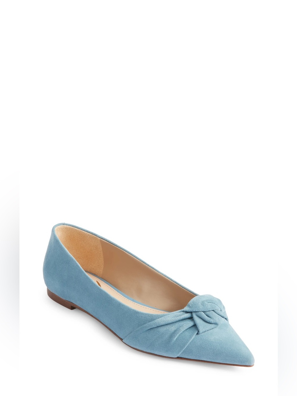 Sam Edelman Wheaton pointy suede ballet flat blue 6.5